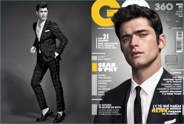 Sean O’Pry Covers GQ España, Sports Smart Tailoring