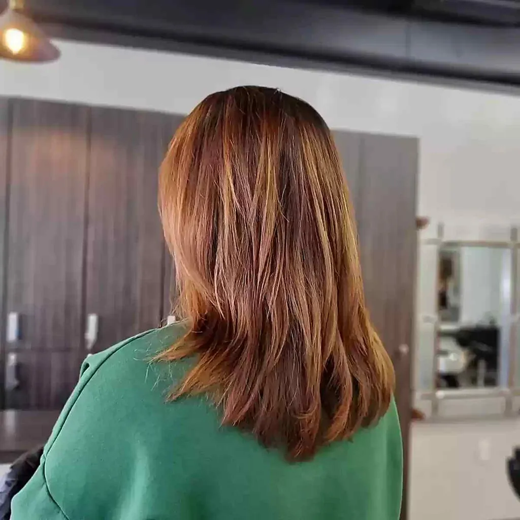 Gegradueerde piekerige lagen met medium snit voor rechtere dikke manen' title=