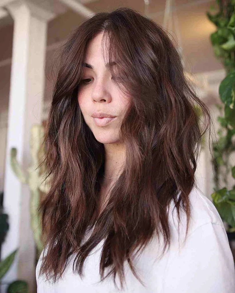 Trendy gelaagde dikke medium shag' title=