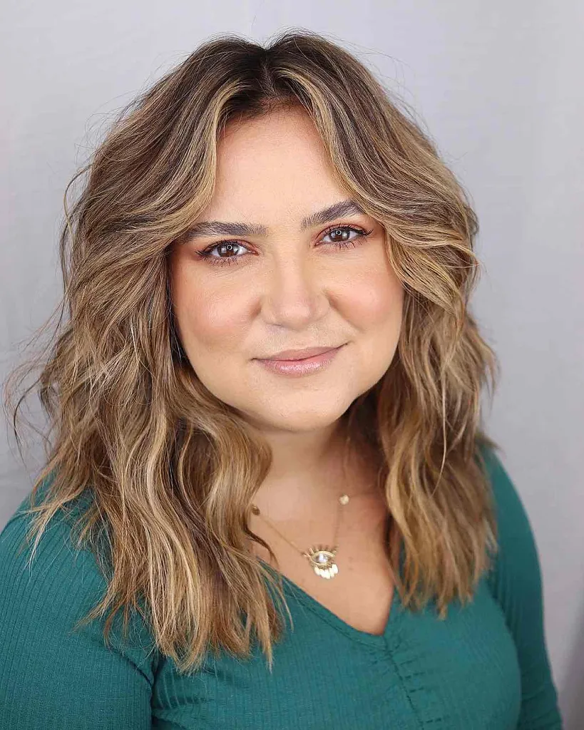 Beachy Lob za okrogel obraz' title=