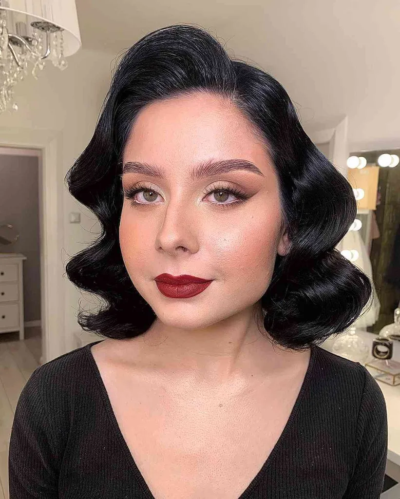 Elegantni hollywoodski valovi za lase do ramen' title=