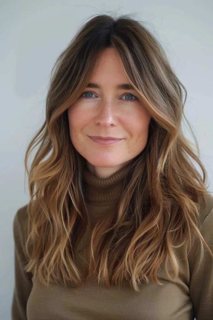 Coupe de cheveux moyenne avec des couches shaggy idéale pour les cheveux fins à moyens ajoutant de la texture et du mouvement' title=