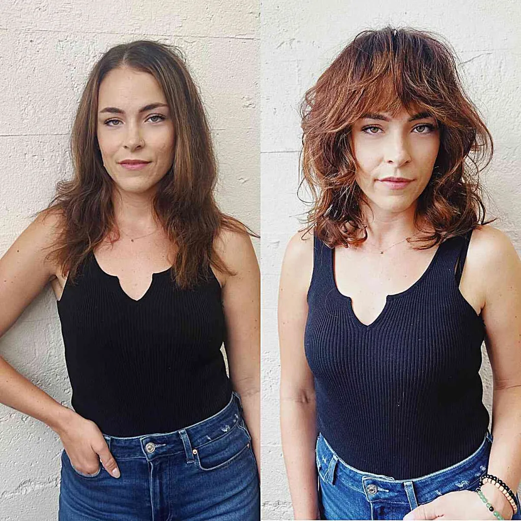 Seksualus vilkas vidutiniams plaukams' title=