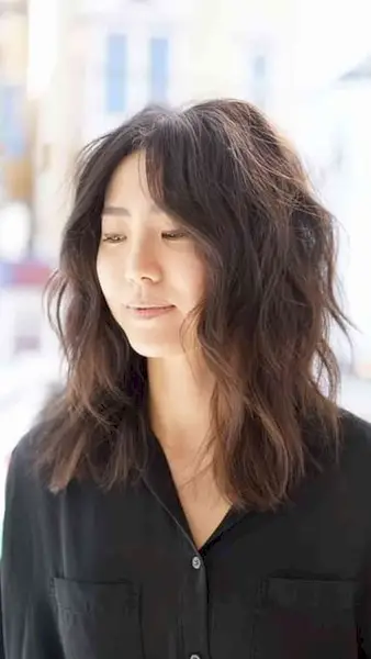 Popular Mid-Length Choppy Cut