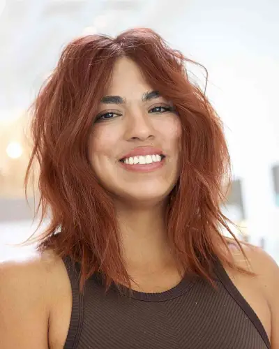 Choppy Mid-Length Flowyness for girls with straight hair