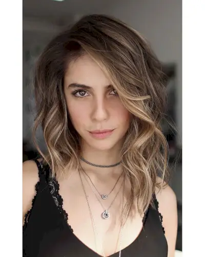 Asymmetrical Long Bob for Mid-Length Hair