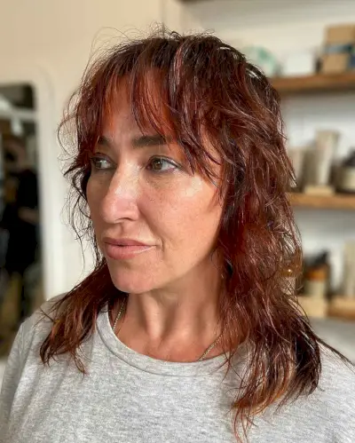 Shaggy Hair for Women Over 40