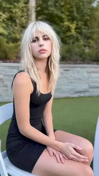 Medium Choppy Modern Day Bardot Blonde Hair