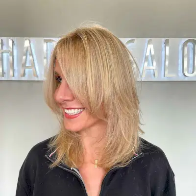 Choppy Front Layer Cut for Medium Hair