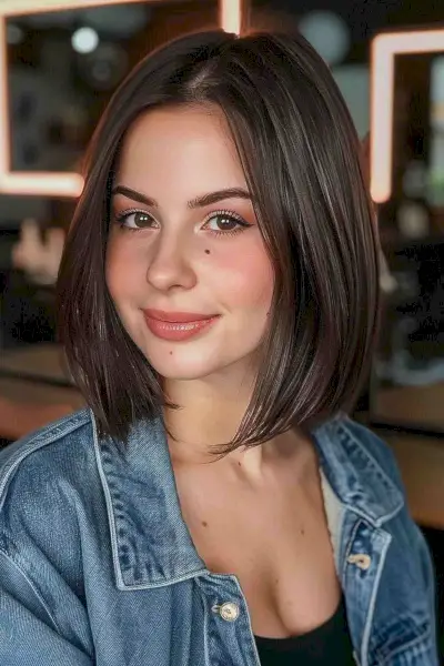 Medium dark brown lob