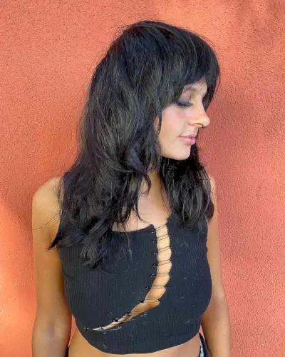 Mid-Length Jet Black Thick Shag