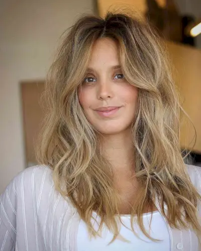 Wispy Medium-Length Thick Hair