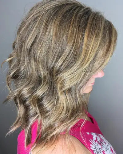 Modern Medium-Length Layered Bob for Thick-Haired Women