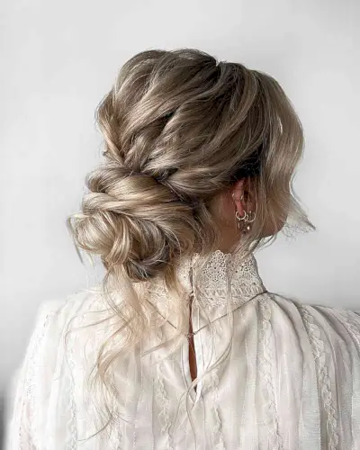 Medium Length Effortless Casual Updo