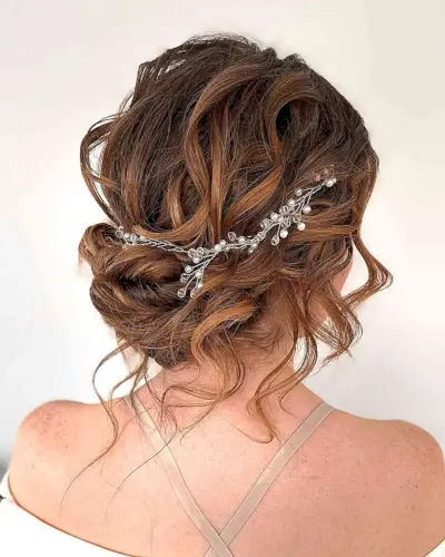Boho Chic Updo for Medium-Length Hair