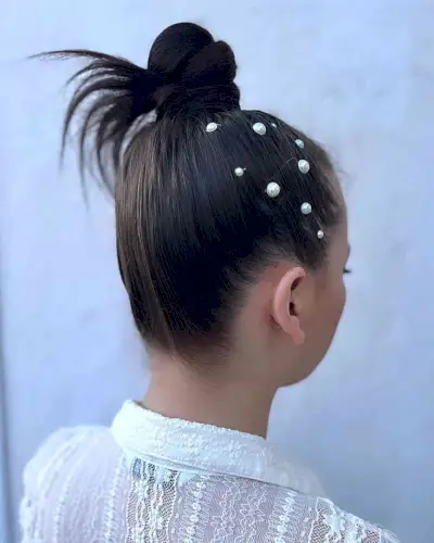 Trendy Topknot for Medium Hair