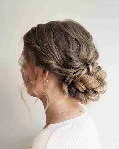 Mid-Length Soft Flowing Updo