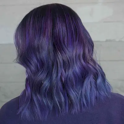 Picture of a blue purple for a funky look