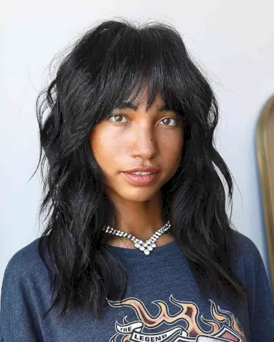 Medium Soft Shaggy Face-Framed Layers