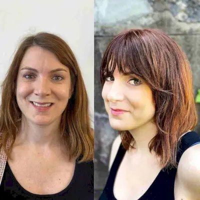 Long A Line Bob with Bangs