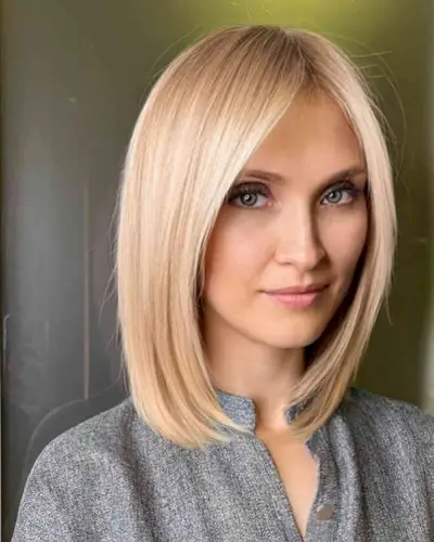 Medium Center-Parted Soft Straight Hair
