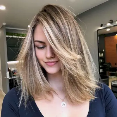 Voluminous Hairstyle for Straight Hair