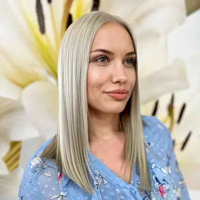 Medium-Length Straight Cut with Blunt Ends