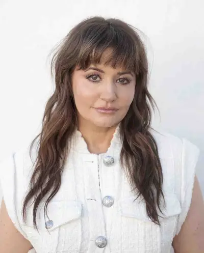 Cute Medium-Length Layered Brunette with Wispy Fringe for Fine Hair