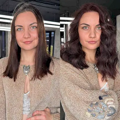 Medium Voluminous Side Parted Fine Hair