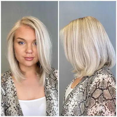 Low-Maintenance Cut with a Deep Side Part