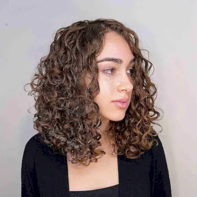 Mid-Length Permed Hair