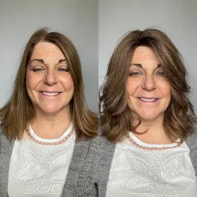 Collarbone-Length Cut with a Side Part