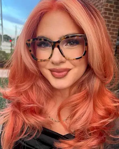 Peach-Toned Mid-Length Layers