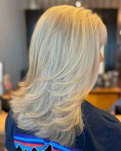 Stylish Medium Feathered Cut with Long Layers