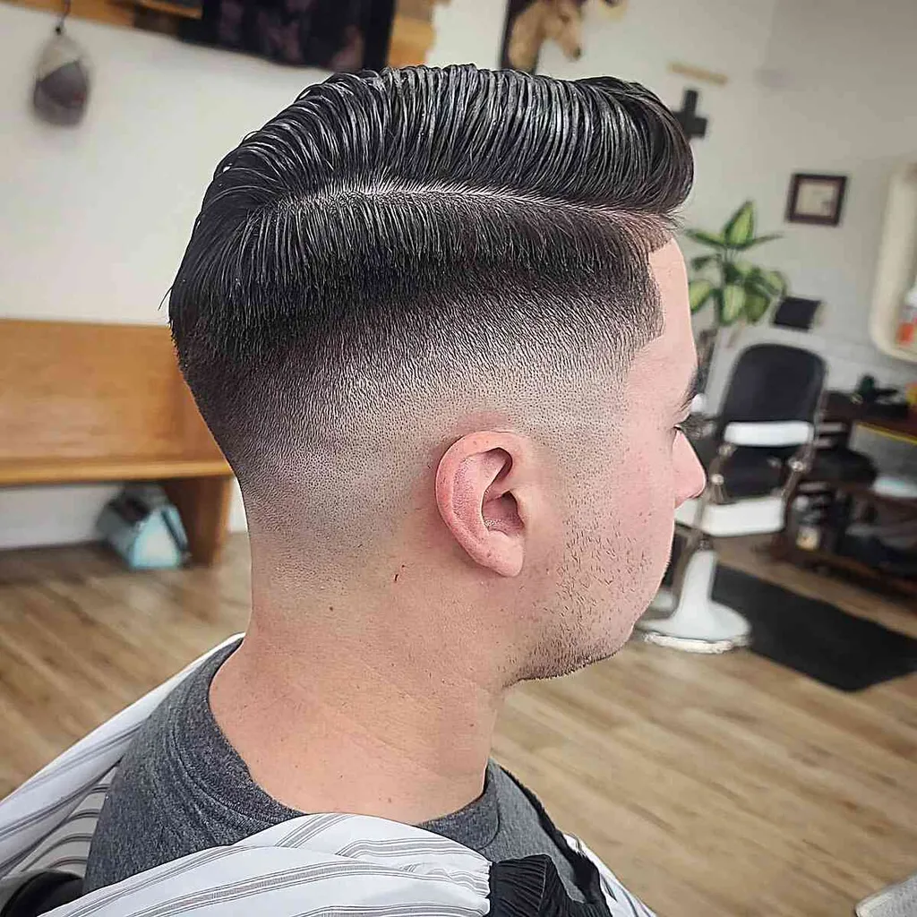 Long Comb Over Bald Fade' title=