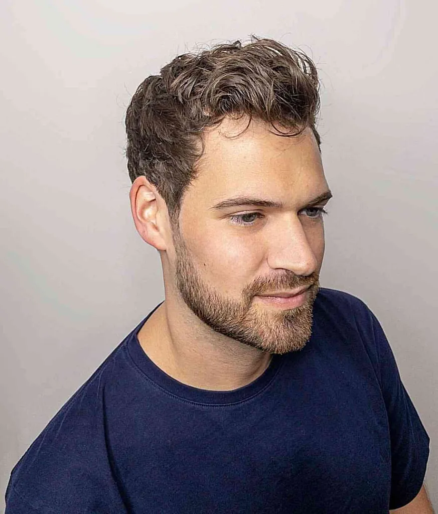 太いウェーブのかかった髪のためのビジネスフレンドリーなヘアカット' title=