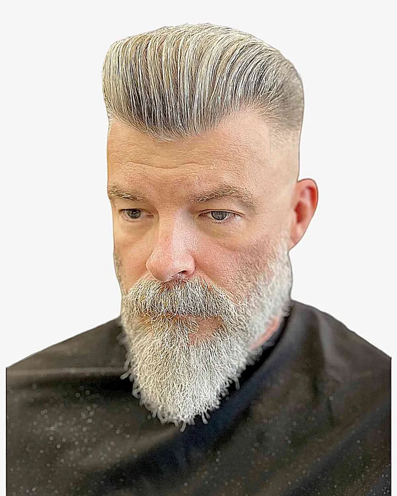 Vintage Slicked Back Pompadour' title=