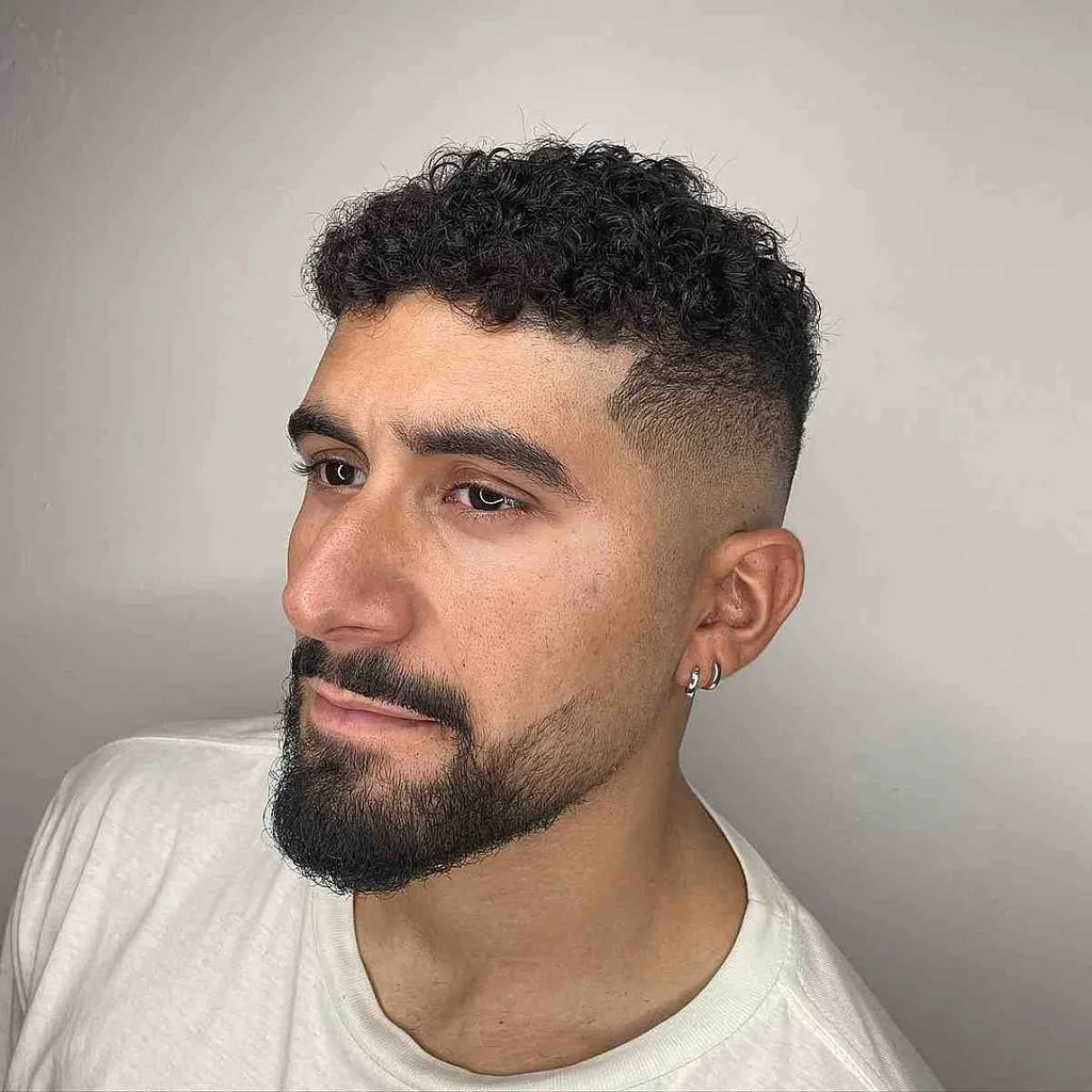 דהיית היי-טופ מתולתל לגברים' title=