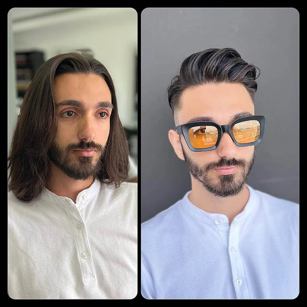 Old School Combover לגברים' title=