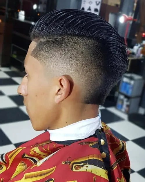 butch cut chel fade' title=