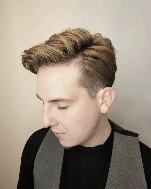 Unieke Guy's zijdeel ondersnijding' title=