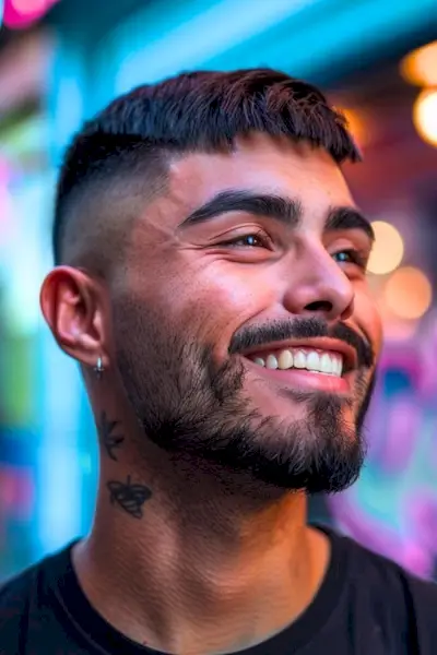 ドロップフェードメンズエドガーヘアカット