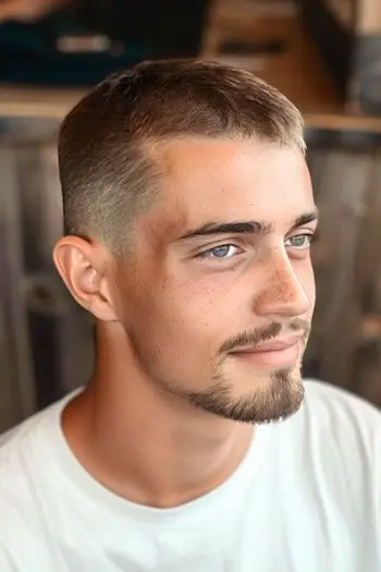 Coupe de cheveux militaire pour hommes.