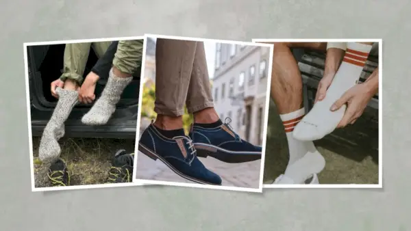 Tipos de calcetines para hombre