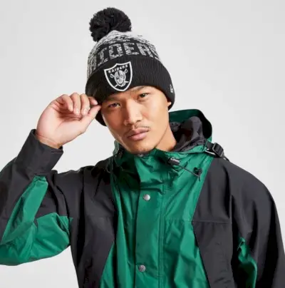 New Era NFL Las Vegas Raiders Pom Beanie Hat
