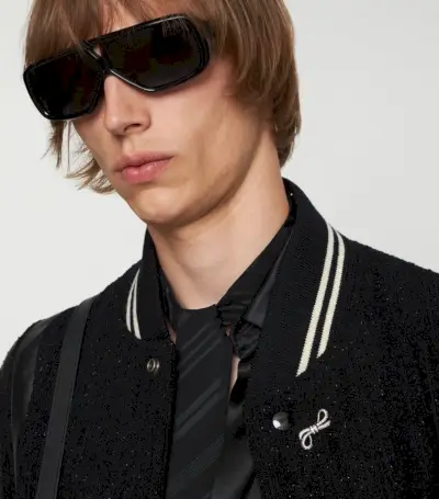 Saint Laurent Mini Broche Noeud Masculino