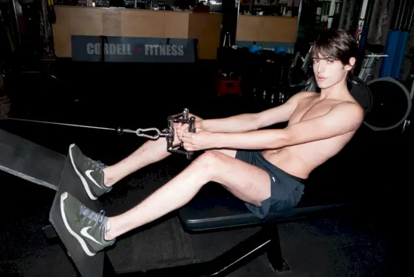 Harry Brant 2015 Servizio fotografico in palestra a torso nudo Terry Richardson 013