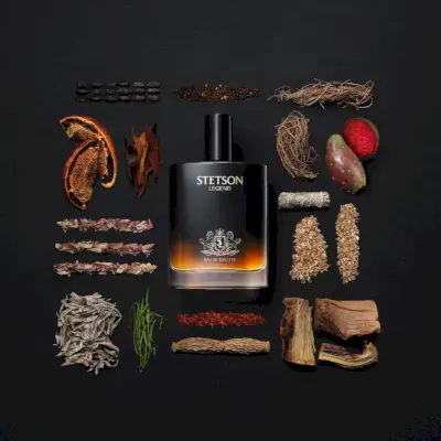 Stetson Legend é uma colônia amadeirada com notas que vão desde cedro reciclado até sálvia selvagem do deserto.