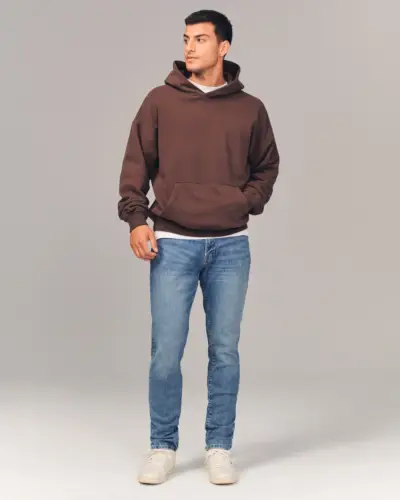 Typer av jeans Män Athletic Slim Abercrombie Fitch Medium Wash