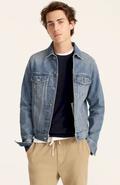 J.Crew Denim Trucker Veste Hommes